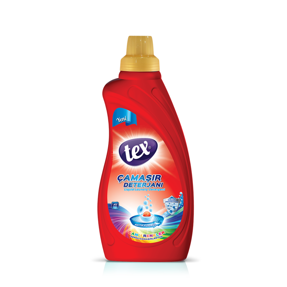 Tex Sıvı Çamaşır Deterjanı Canlı Renkler 1 lt