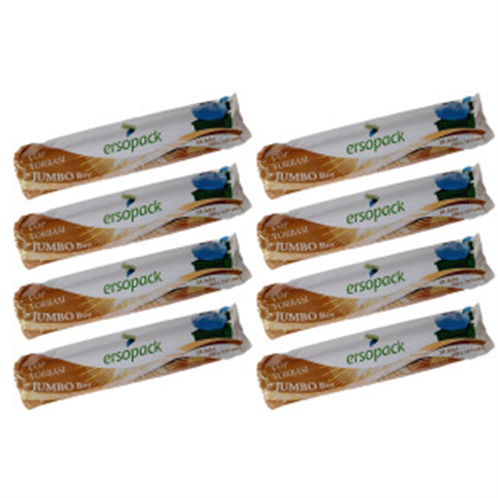 Ersopack Jumbo Boy 80x110 cm Çöp Torbası 8 Rulo
